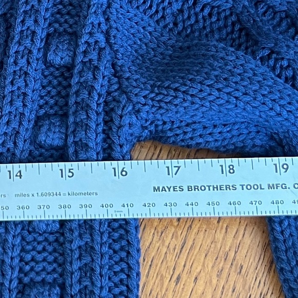 525 America NWT Anthropologie Knit Turtleneck Sweater Dress, Navy Blue - Picture 11 of 11